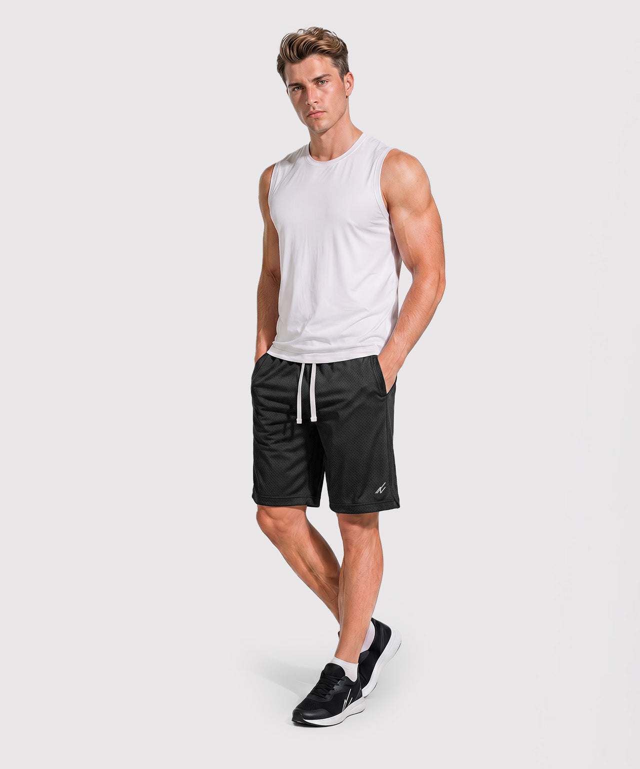 Men's Lightweight Athletic Shorts Quick Dry Loose-Fit with Pockets