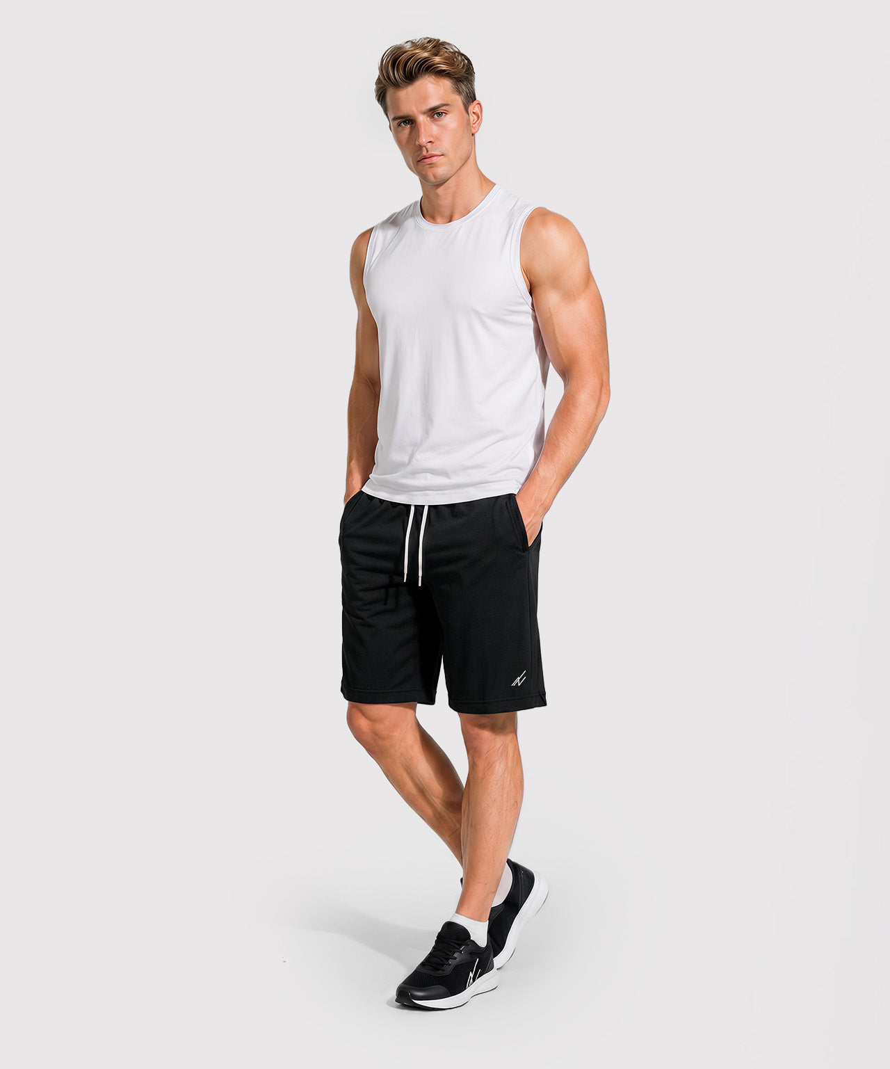 Men's Lightweight Athletic Shorts Quick Dry Loose-Fit with Pockets