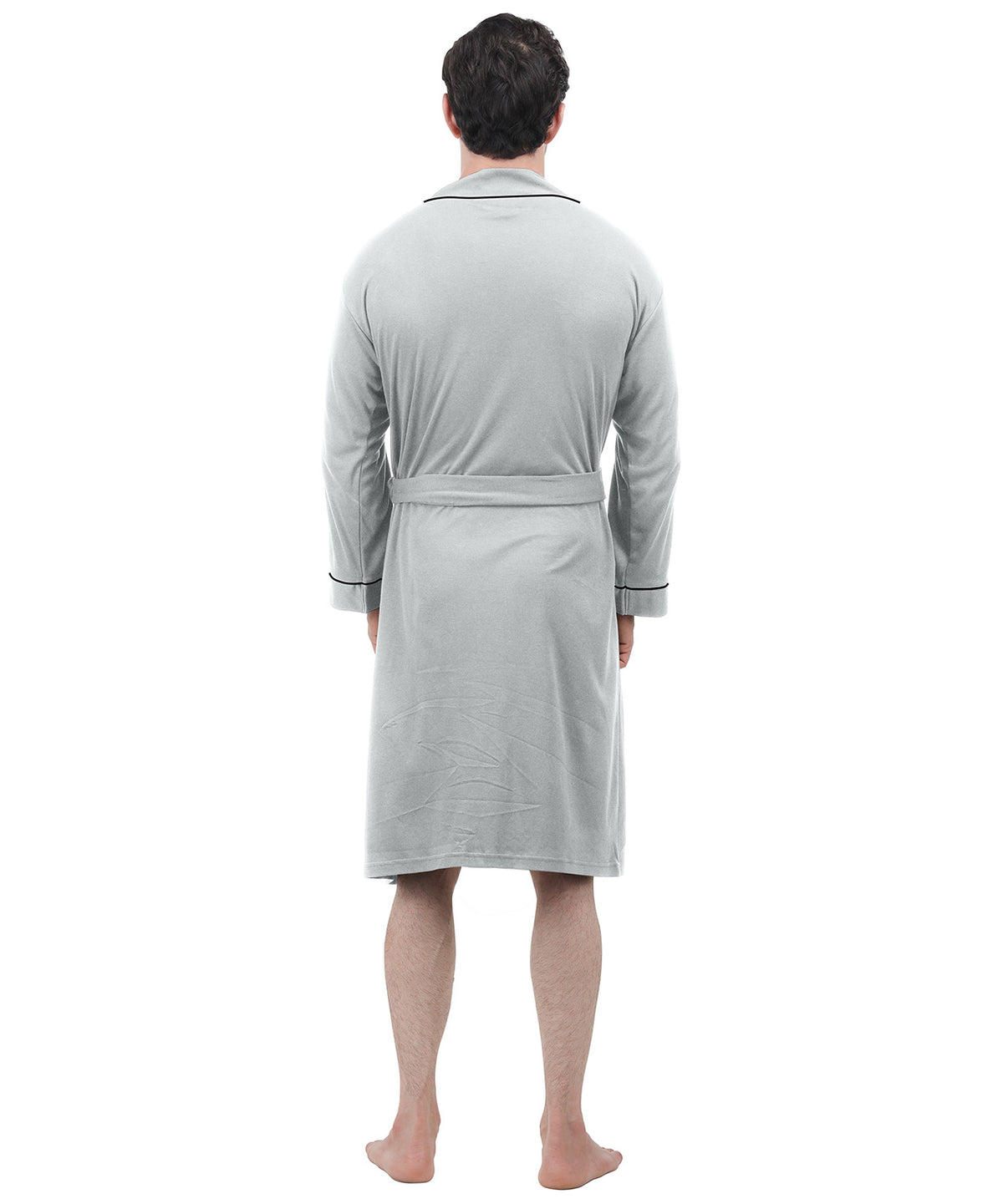 Ny Threads Robe NY Threads Men's Robe Cotton Blend Knit Bathrobe, S, Black