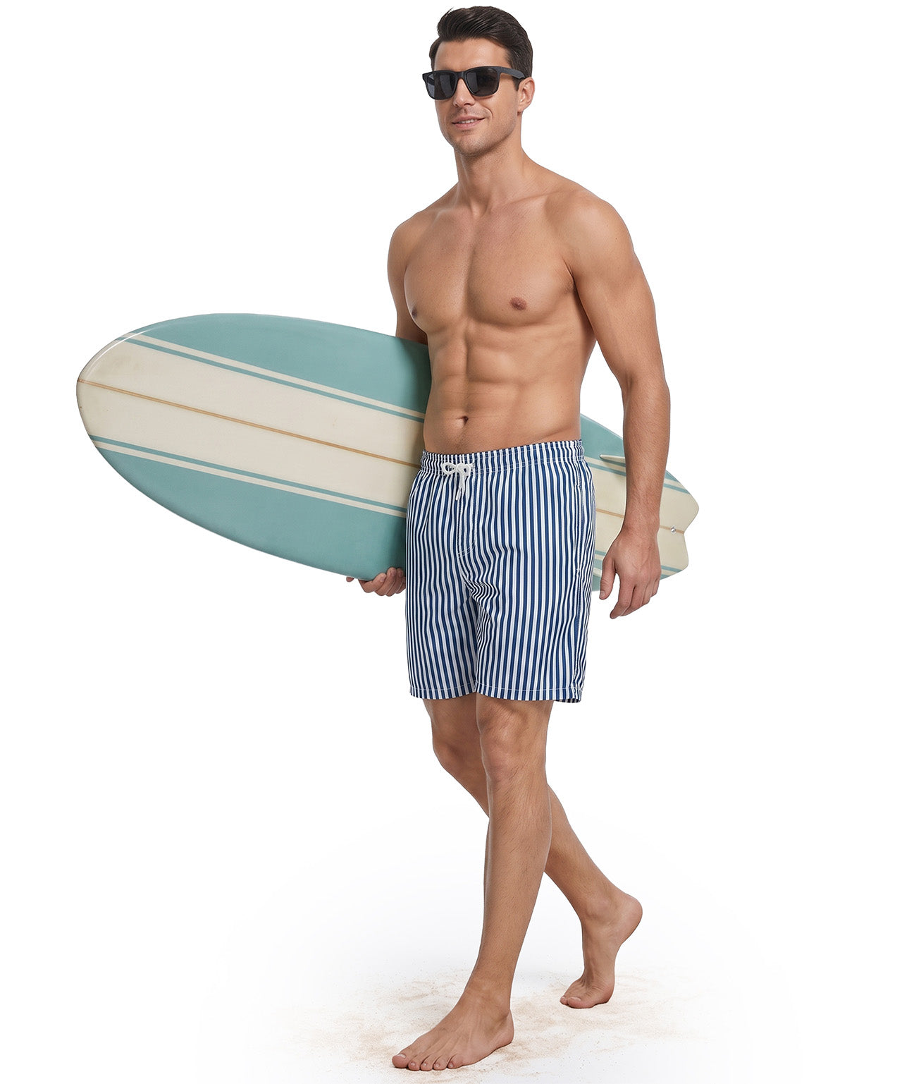 Vertical Stripes Royal Blue